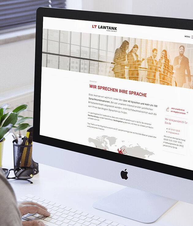 Lawtank Corporate Website Homepage