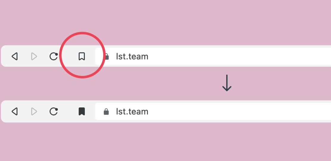 Lesezeichen im Browser Brave