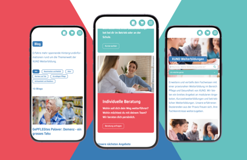 Projekt: Kundenzentrierte Microsite für die Weiterbildungskurse von XUND